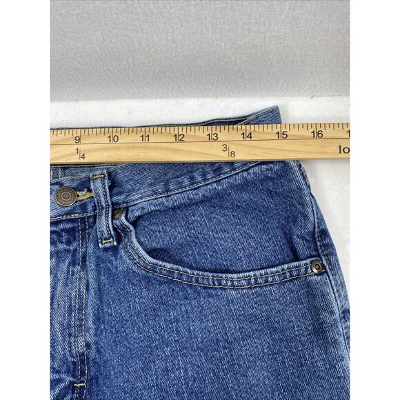 Lee Jeans Mens 30 x 30 Regular Fit Blue Medium Wash Denim Straight Casual - Picture 6 of 13